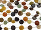 Multi Gemstone Carved Flower 14-16mm