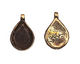 Green Girl Bronze Follow Your Star Teardrop Bezel 22x33mm