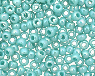 TOHO Opaque Rainbow Turquoise Round 11/0 Seed Bead
