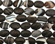 Black Sardonyx (matte) Flat Oval 18x13mm