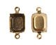 Nunn Design Antique Gold (plated) Octagon Prong Setting 17x9mm