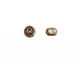 The BeadsNest Lampwork Glass Plum Chocolate Rondelle 9-10x14-15mm