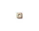 TierraCast Antique Brass (plated) Rock & Roll Cube 6mm