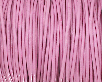 Lilac Round Leather Cord 2mm