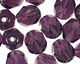 Czech Fire Polished Glass Tanzanite Round 6mm