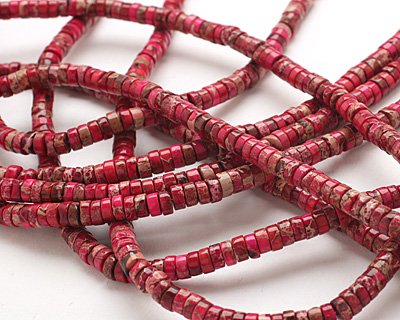 Ruby Impression Jasper Heishi 6mm
