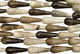 Mexican Painting Stone Teardrop 39x13mm