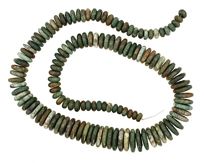 African Jade Disk Graduated 4x8-20mm