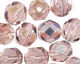 Czech Fire Polished Glass Light Amethyst AB Round 6mm