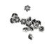 Pewter Leafy Bead Cap 5x10mm
