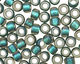 TOHO Crystal (with Metallic Teal Lining) Round 8/0 Seed Bead