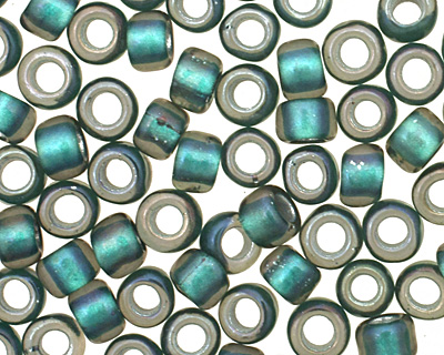 TOHO Crystal (with Metallic Teal Lining) Round 8/0 Seed Bead