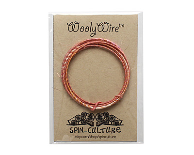 Coral Sunrise WoolyWire 24 gauge, 3 feet