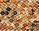 Amber Fire Agate Faceted Round 14mm