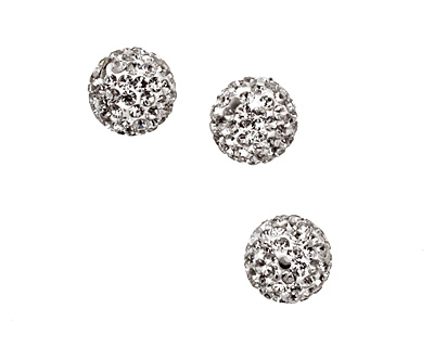 Crystal Pave Round 10mm