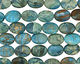 Turquoise Impression Jasper Flat Oval 25x18mm