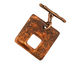 Earthenwood Studio Ceramic Square Lumber Toggle Clasp 26-27mm, 25mm bar