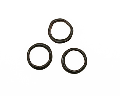 C-Koop Enameled Metal Black Large Ring 16-17mm