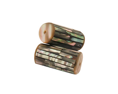 Abalone Mosaic Cylinder 20x10mm