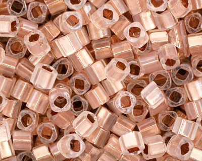 TOHO Alabaster (with Copper Lining) Cube 1.5mm Seed Bead