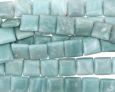 Amazonite Puff Square 20mm