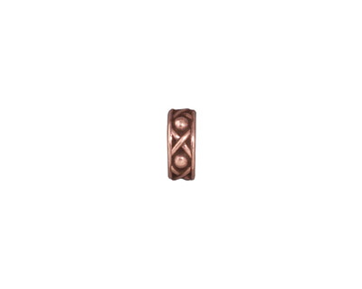 TierraCast Antique Copper (plated) Large Hole Legend Heishi 3x9mm