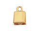 SilverSilk Gold (plated) Double End Cap 12x8mm