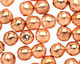 Czech Glass Copper Penny Round 4mm