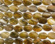 Olive Fire Agate Irregular Twisted Oval 24-25x17-19mm