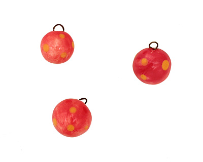 Jangles Ceramic Red Ball Charm 12-15mm