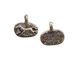 Green Girl Pewter Brave Horse 18x16mm