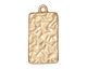 TierraCast Gold (plated) Rectangle Frame Drop 15x31mm