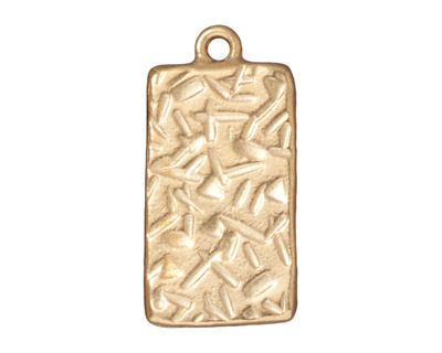 TierraCast Gold (plated) Rectangle Frame Drop 15x31mm