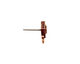 TierraCast Antique Copper (plated) Faceted Diamond Ear Post 10x12mm
