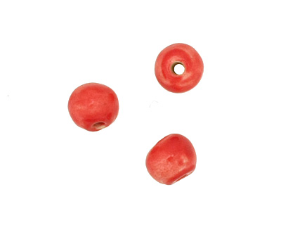 Gaea Ceramic Red Hot Organic Round 9-10x12-13mm