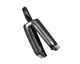 SilverSilk Gunmetal Triple Strand End Cap 12mm