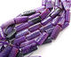 Purple Agate Carved Thin Pillow 39-40x19-20mm