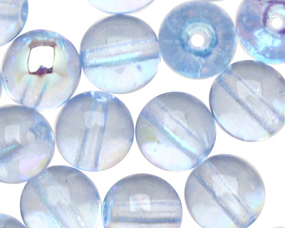 Czech Glass Light Sapphire AB Round 6mm