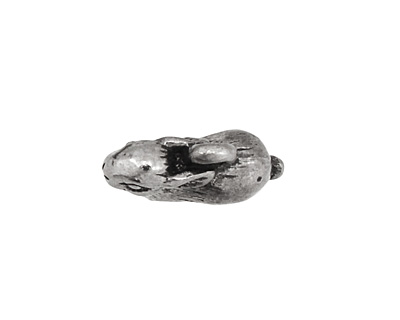 Green Girl Pewter Tiny Bunny Charm 15x10mm