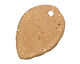 Kylie Parry Ceramic Copper Patina Autumn Leaf Pendant 21x30mm