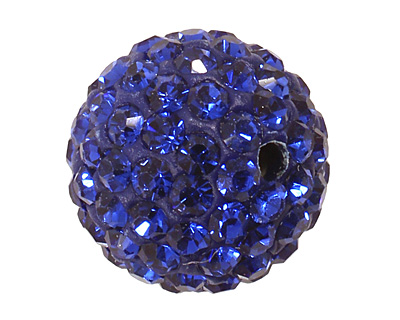 Cobalt Pave Round 12mm
