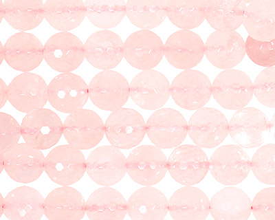 Rose Quartz Faceted Round 12mm