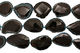 Midnight Blue Agate Natural Edge Freeform Faceted Slab 55-65x37-57mm