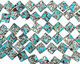 Blue Mosaic Magnesite Diamond 22mm
