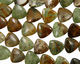 Petrified Green Opal Triangle 25mm