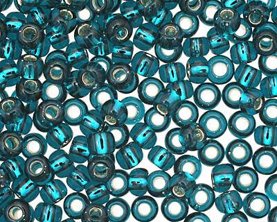 TOHO Teal (with Silver Lining) Round 11/0 Seed Bead
