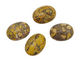 Yellow Leopardskin Jasper Oval Cabochon 18x25mm