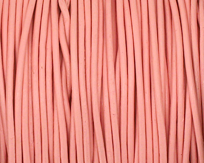 Light Pink Round Leather Cord 1.5mm