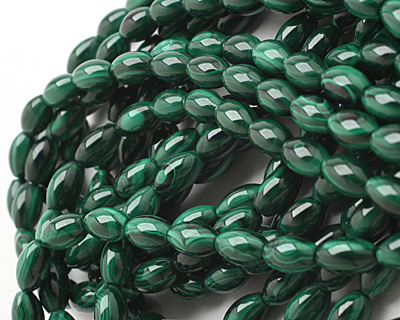 Malachite Rice 13x8mm