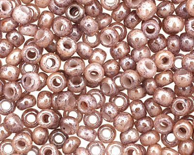 TOHO Marbled Opaque Pink/Amethyst Round 11/0 Seed Bead